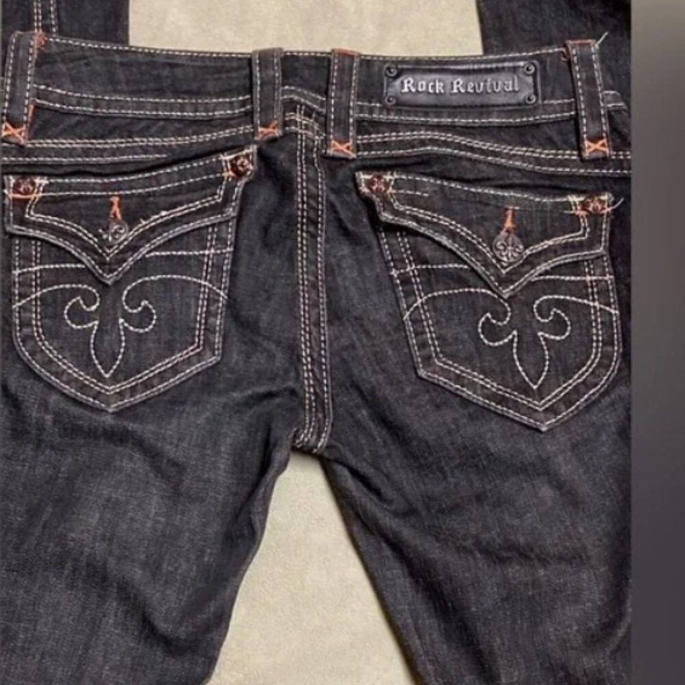 Rock Revival Black Denim Jeans - Picture 6 of 9